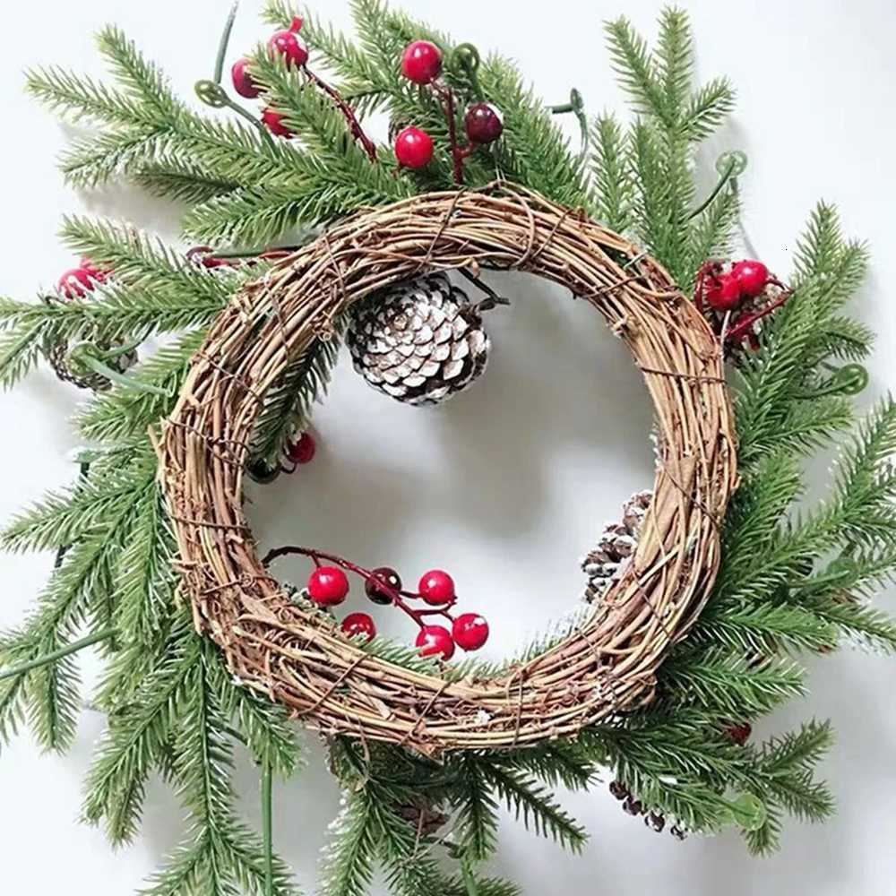 Artificial Rattan Frame Home Room Wedding Christmas Halloween Party Outdoor Yard Garden Decor DIY Bride Wreath Hanging AccessoryM251115