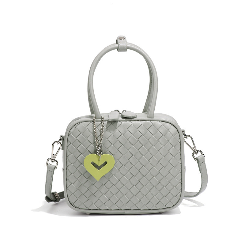 2025 New Woven Bag Women's Fashion PU Leather Handbag Commuter Designer Crossbody Shoulder Bag