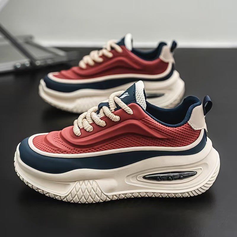 New Free shipping casual shoes men sports shoes thick sole height increasing wear-resistant dad shoes casual fashion trend