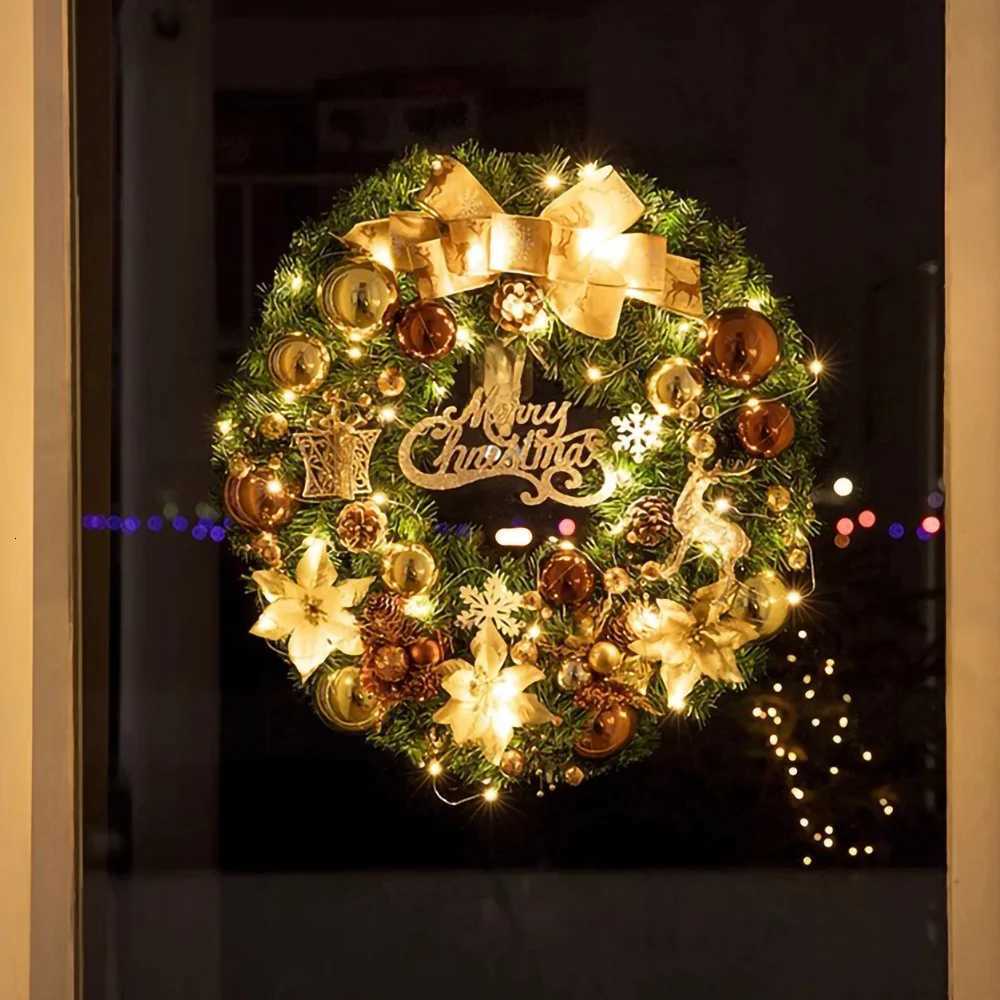 Christmas wreath rattan Christmas decoration accessories door hanging ornaments door ornaments pendant ornaments wholesaleM251115