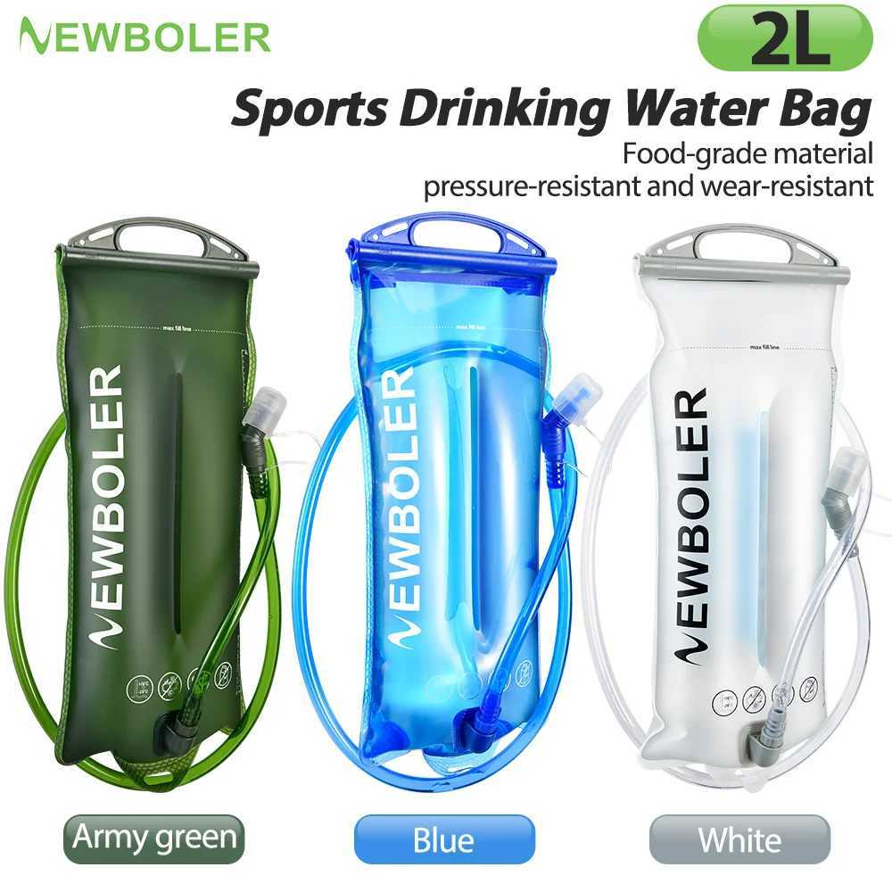 NEWBOLER 2L Sports Water Bladder Hydration Pack Storage Bag BPA Free Portable Food Grade Outdoor Drinking Camping Water BagW251114