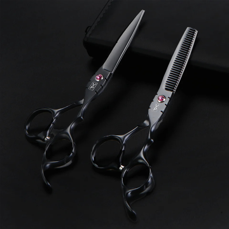 P Hairdressing Scissors Professional Barber 6 Inch Hairdressing Scissors Set Thinning Cutting Tools Hair Hairdressers Set Salon 250414