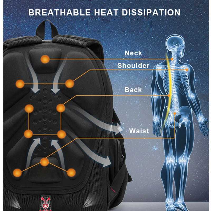 Waterproof 156/173 Inch Laptop Backpack Men USB Charging Swiss Backpack Travel Women Rucksack Male Vintage School Bag MochilaW251114