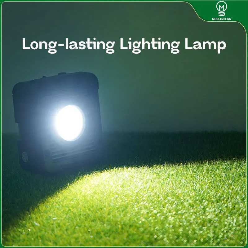 MOSLIGHTING Camping Lantern Work Floodlights Strong LED COB Hanging Tent Lamp Portable Rechargeable Outdoor Waterproof Emergency M251115