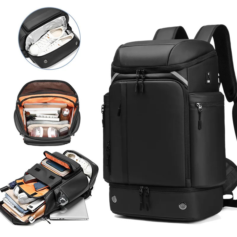 A high-capacity backpack for sports travel and dry wet separation and a lightweight multi pocket backpack for business travel 250410