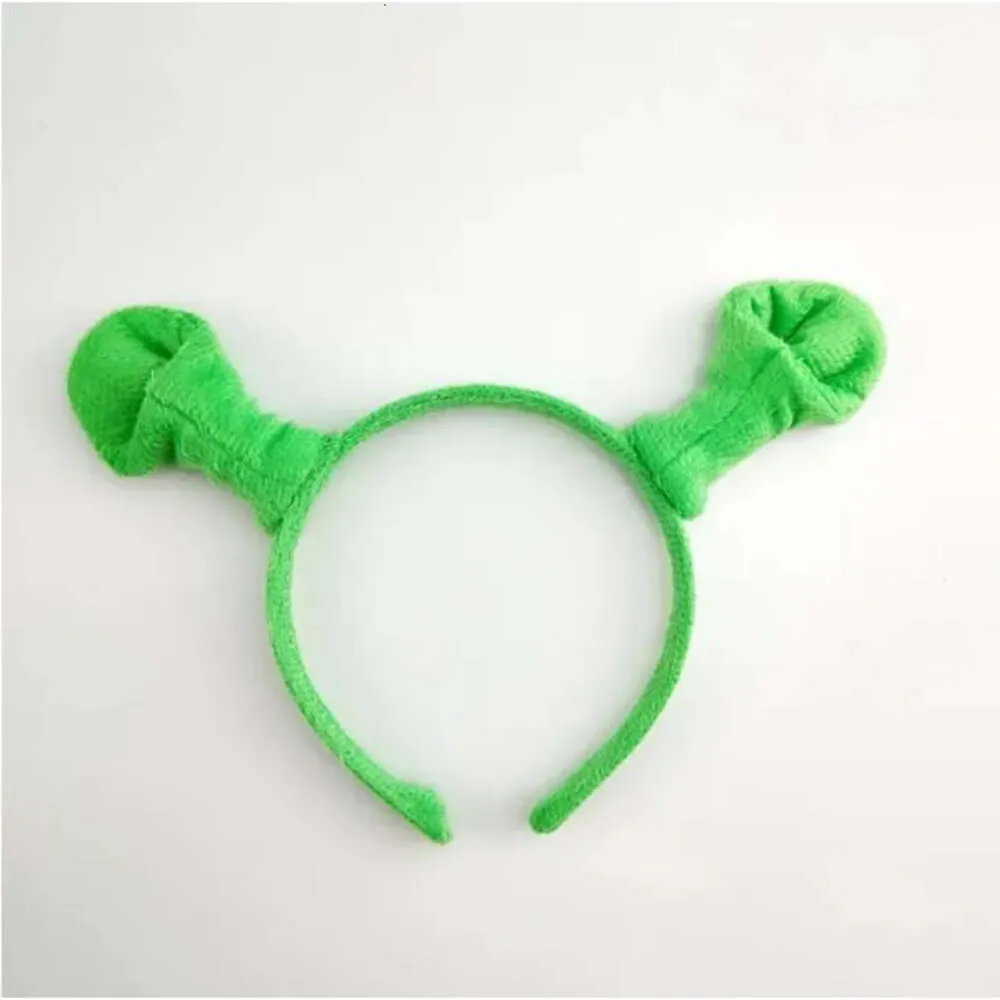 Shrek Ears Headband - Halloween Garden Other Hair Home Hoop Hairpin Head Circle Party Costume Item Masquerade Supplies Pin, Green ZZ