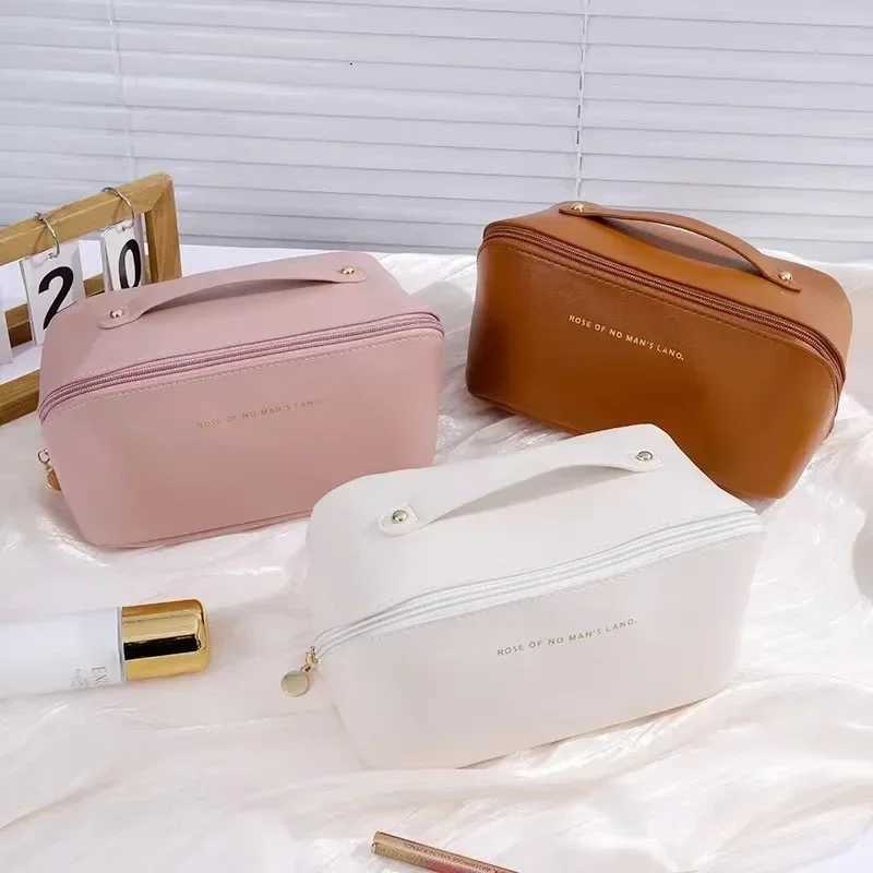 Portable Womens Pillow Makeup Bag Pu Leather Travel Womens Toilet Storage Bag Fi Womens Makeup Bag Cluh HandbagXJ250415