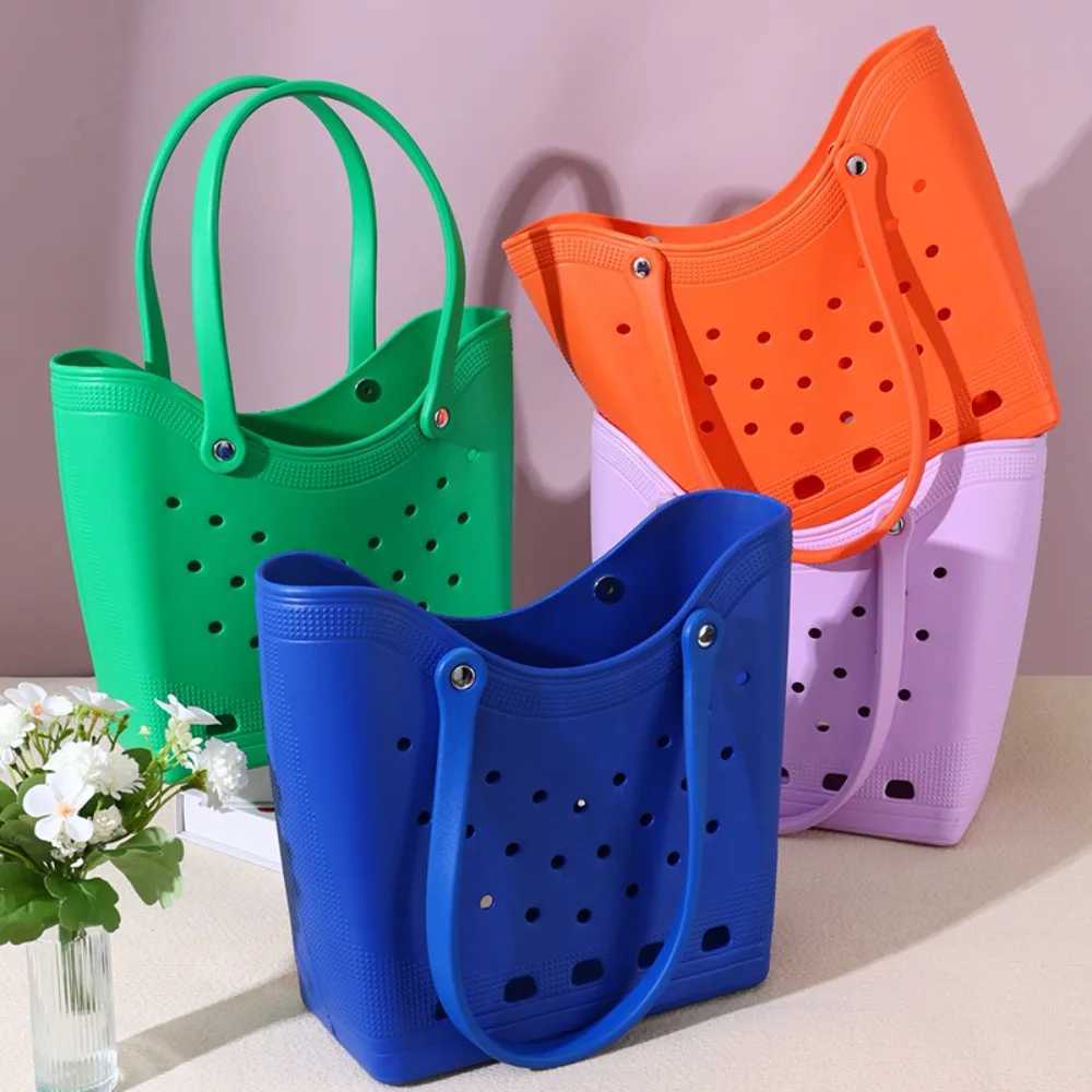 Hole Bag Large Capacity Womens Fashion Handbag Waterproof Pet Bag Beach Storage Bag EVA Outdoor Handbag Camping Bag W250415