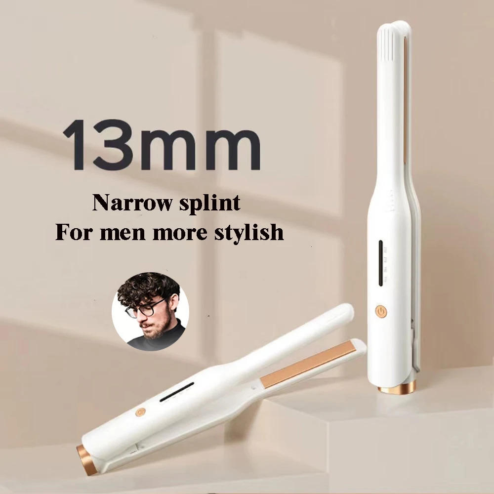 Flat Iron Mini Hair Straightener Hair Curler Fast Heating Beard Straightening Iron Small Flat Iron For Short Hair Straightener 250414