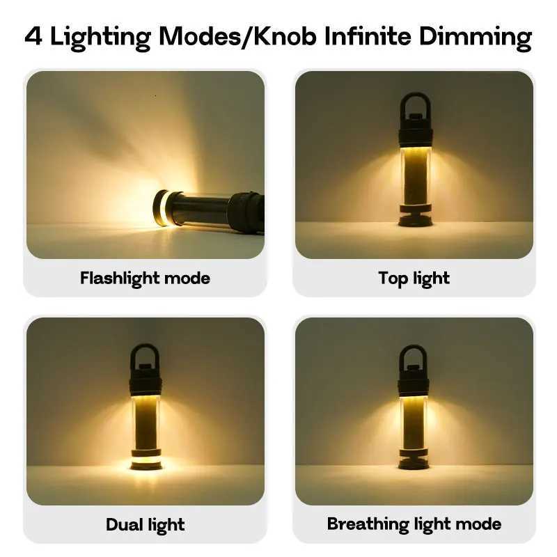 MOSLIGHTING Outdoor Lighthouse Camping Lantern Home LED Lighting Portable Emergency Flashlight Hanging Tent Lamp Camp Supplies M251115