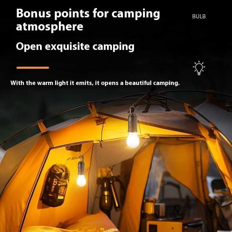 LED Camping Hanging Lanterns Portable Camping Tent Light Rechargeable Outdoor Waterproof Hiking Fishing Emergency Bulb with Hook M251115