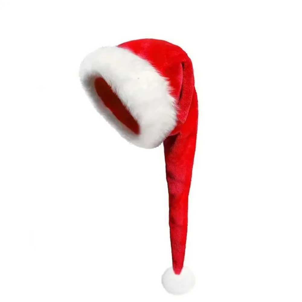 Super Long Christmas Hats Soft Comfortable Santa Hat Red Durability Thickened Velvet Christmas Hat Mens and womens Y251115