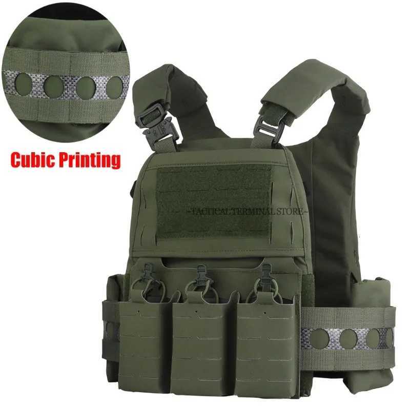 5 FCPC Tactical Vest Ferro Plate Carrier Hunting Portable MOLLE Airsoft Triple Magazine Pouch with Zip On Back Panel Banger XJ251114