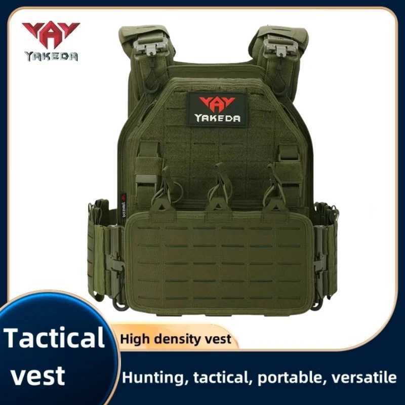 YAKEDA Tactical Vest 6094 Fast detachable light laser cut outdoor hunting black gear carry vest of high quality XJ251114