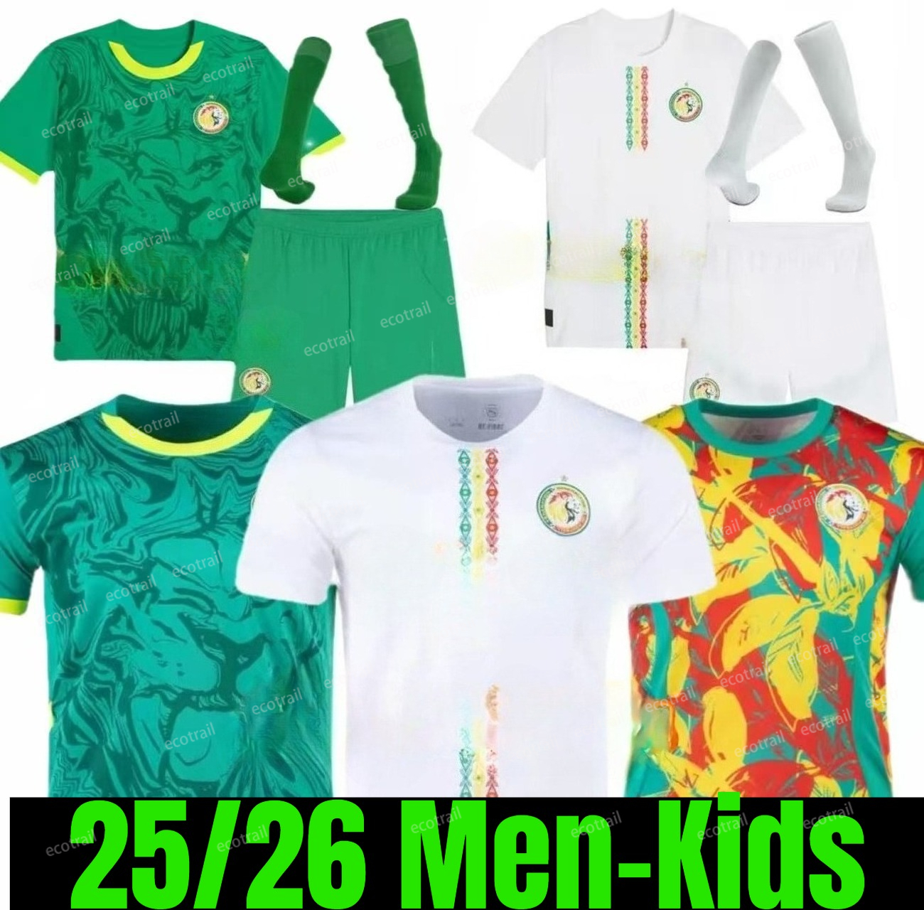 25/26 Senegal MANE Soccer Jerseys 2026 national team SARR P.M.SARR N.JACKSON DIALLO NDIAYE SABALY NDIAYE LAMINE KOULIBALY DIATTA MENDY men kids kits football
