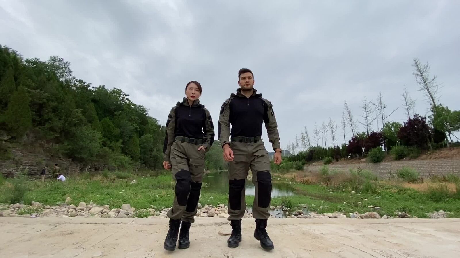 Long New Frog Sleeve Combat Military Fan Tactical Suit Anti-friction