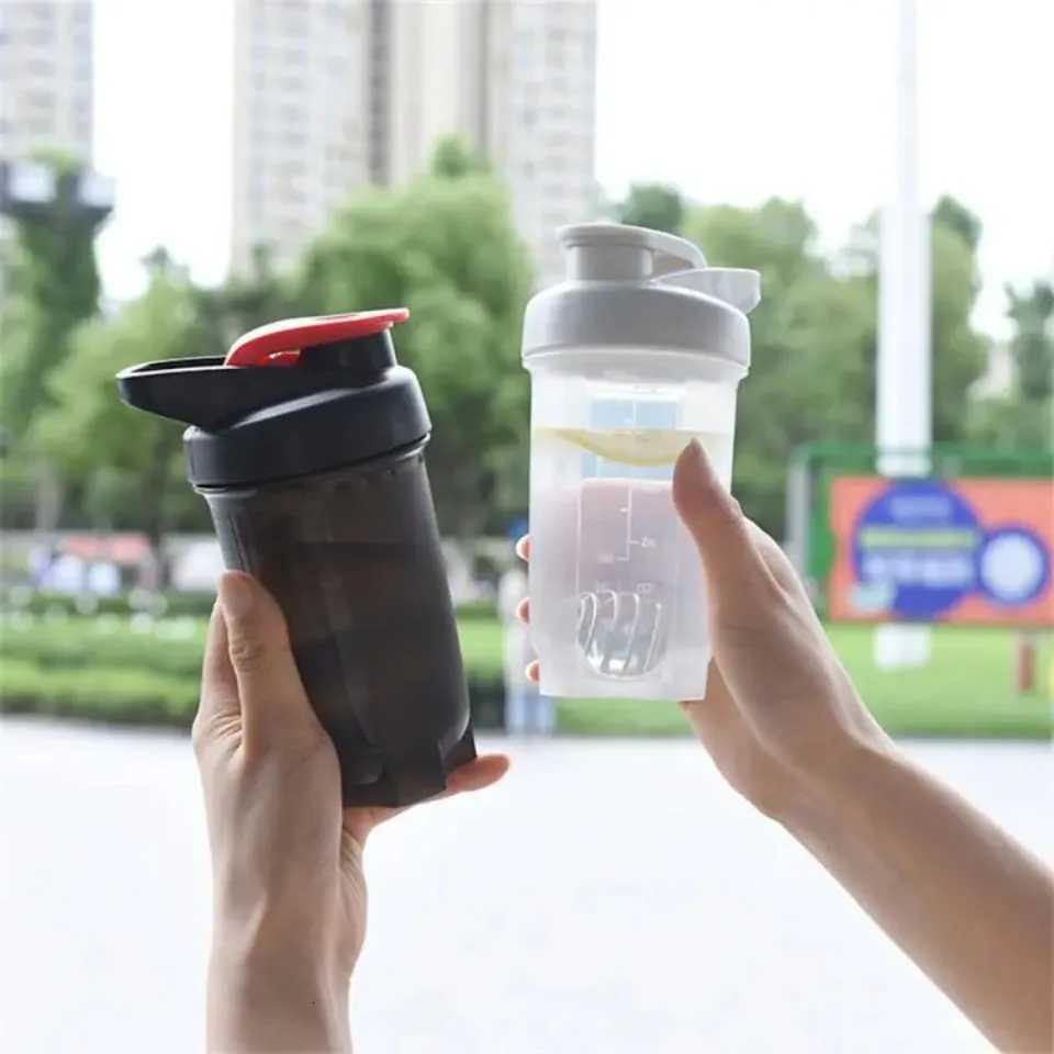 300ml/1059oz Water Bottle For Drink Plastic Leak Proof Sports Bottles Protein Shaker Water Bottle Mixing Cup Kitchen DrinkwareW251114