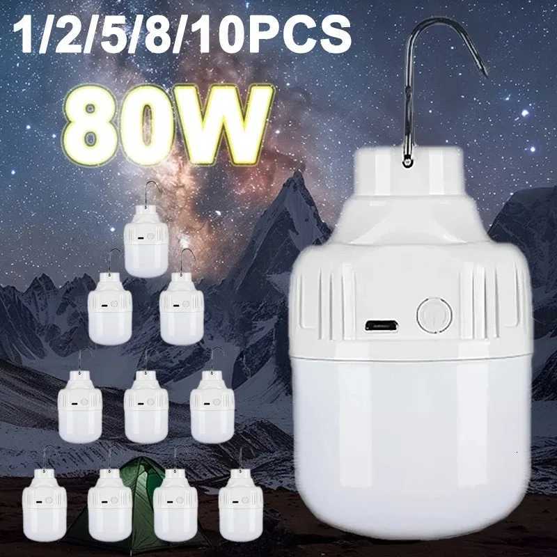 1-10pcsPortable LED Camp Lantern- Waterproof Hanging Light for Outdoor Emergency/Tent/Barbecue/Fishing M251115