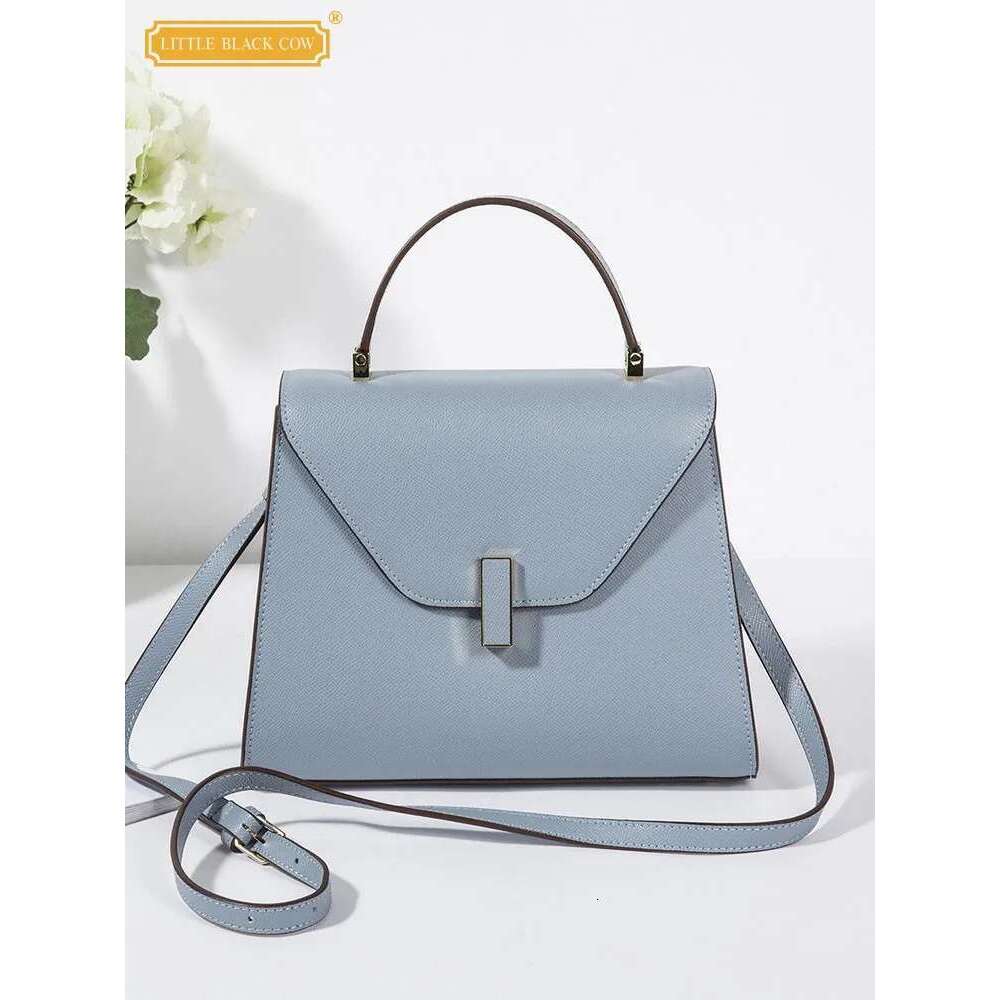 Office Ladies Satchels Handbag Split Leather Shoulder Elegant Women Hasp Casual Totes Sg Crossbody Messenger Bag