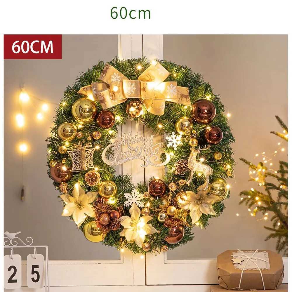 Christmas wreath rattan Christmas decoration accessories door hanging ornaments door ornaments pendant ornaments wholesaleM251115