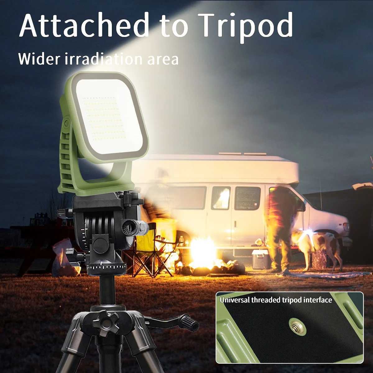 MOSLIGHTING Solar Rechargeable Floodlight Work Maintenance Emergency Lights Cool Camping Gear Lantern Flashlights LED Outdoor M251115