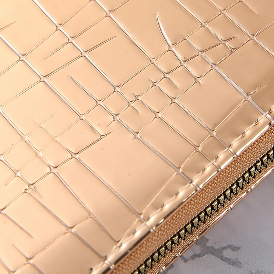 Fashionable stone patterned wallet glossy surface multifunctional large capacity bank card holder multi slot card bag 250410