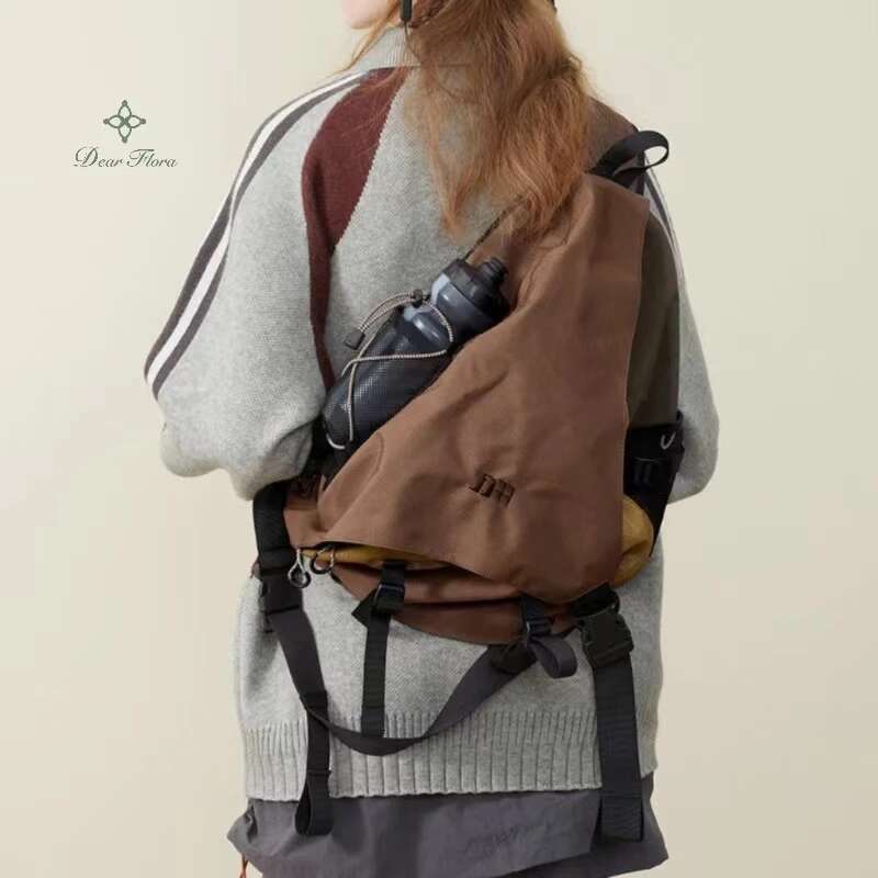 New Y2k Portable Light Nylon Crossbody Trendy Rucksack Travel Shoulder Bag Casual Knapsack Outdoor Sports Unisex Chest Packs