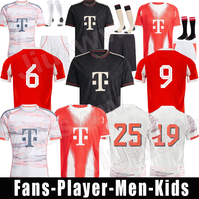 2025 2026 SANE MULLER KANE Soccer Jerseys anniversary Player Fans Beckeuer GNABRY DAVIES Shirt JOAO KIMMICH GORETZKA MUSIALA Olise kids kit Football shirts uniform