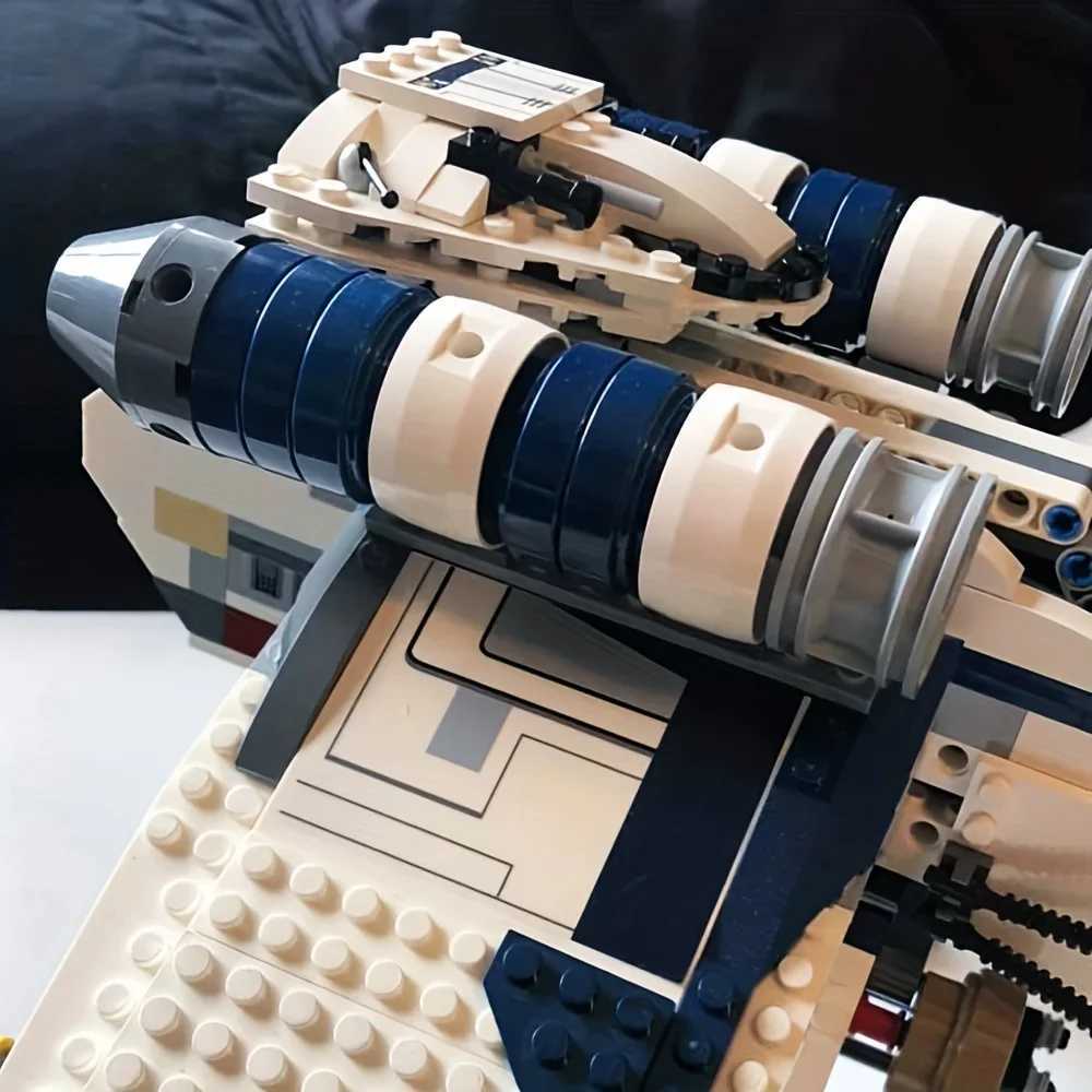 Technical Republic Dropship moc building block AT-OT model Modularize Design Star Educational Toy Gift 1758pcs 05053 10195 W250605