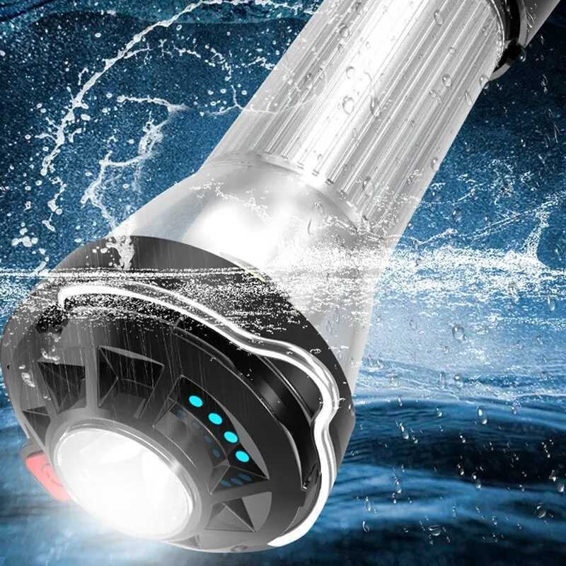 XPELED Rechargeable Flashlights 100 Lumens Brightest Powerful Camping Light with Magnet Hanging Outdoor Waterproof Work Light M251115
