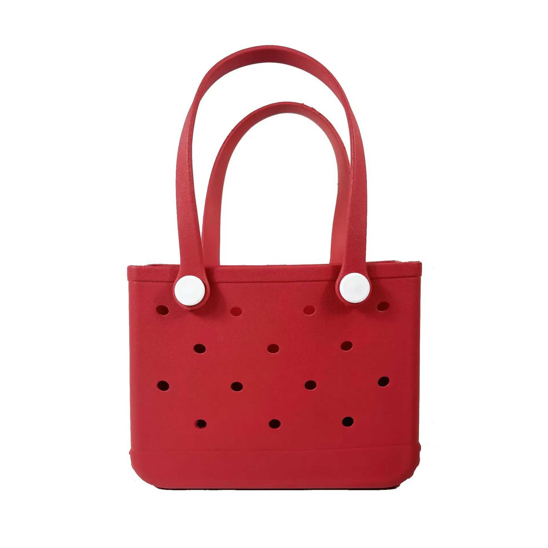 New EVA beach bag outdoor portable perforated bag ultra light storage bag womens commuting handbag W250415