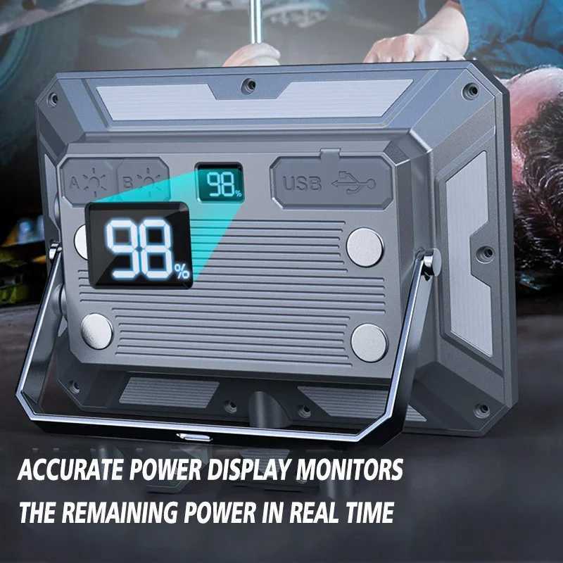 Heinast KXK-686 XPE LED 1000LM Flood Work Light Type-C Rechargeable Built-in Battery IP44 Waterproof Outdoor Work Camping Lamp M251115