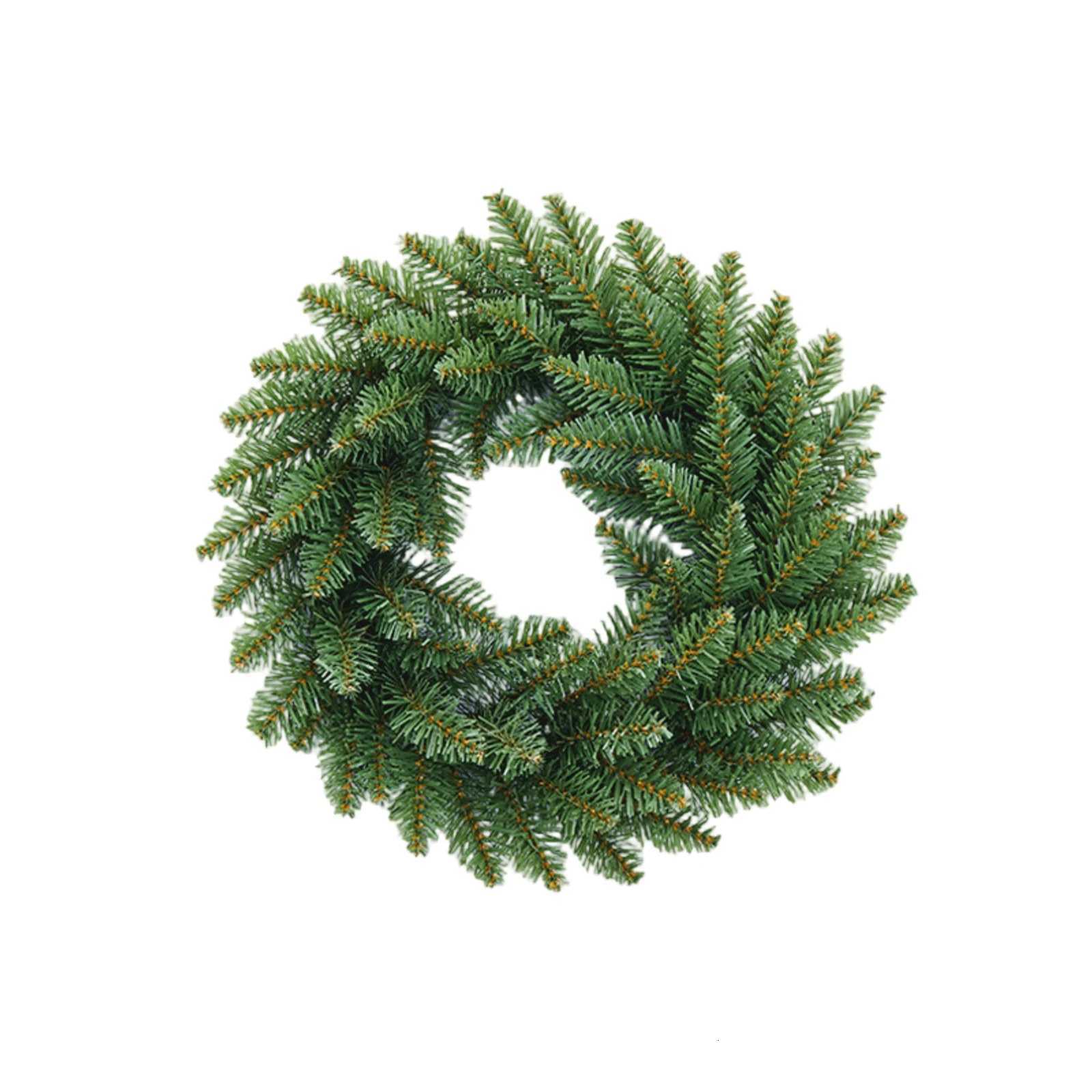 50CM Artificial Garland Green Christmas Wreath New Year home Decorations Wreath Window Door Hanging Ornaments Navidad 2025M251115