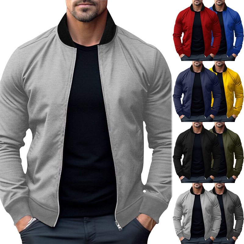 2025 Autumn/Winter New Top Stand up Collar Zipper Casual Long Sleeve Men's Hoodie Jacket