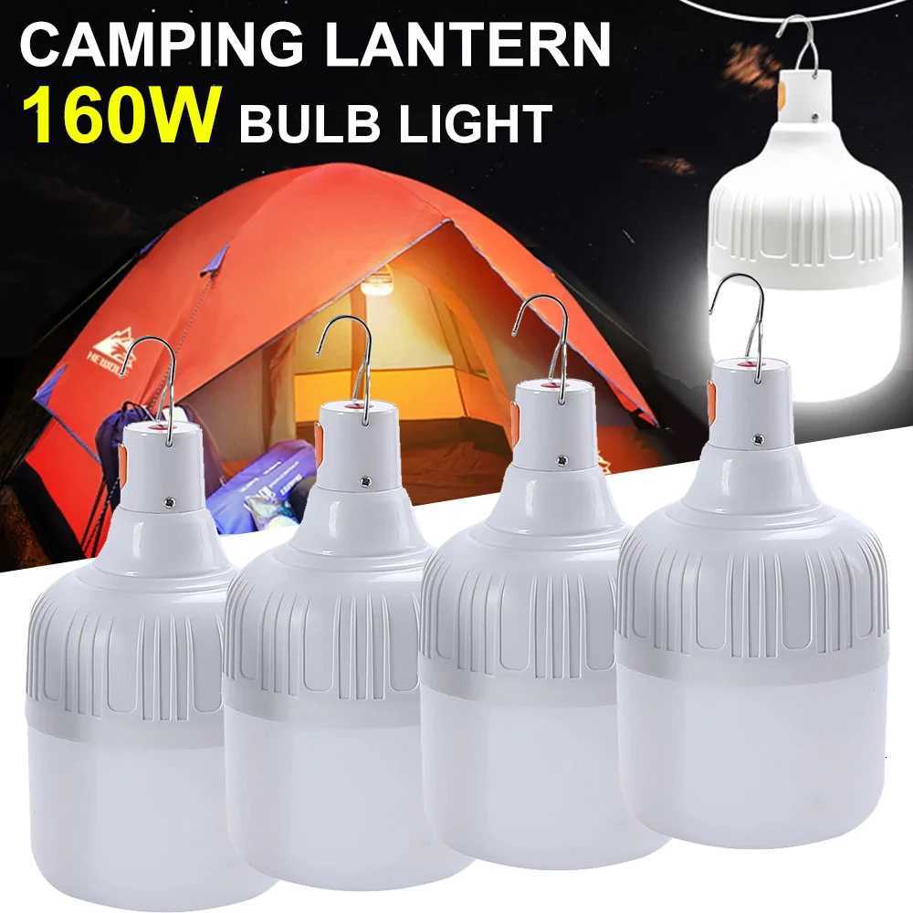 Usb Rechargeable Led Bulb Portable Camping Light Bulb Emergency Lighting Flashlight Lights Outdoor Picnics Hanging Tent Light M251115