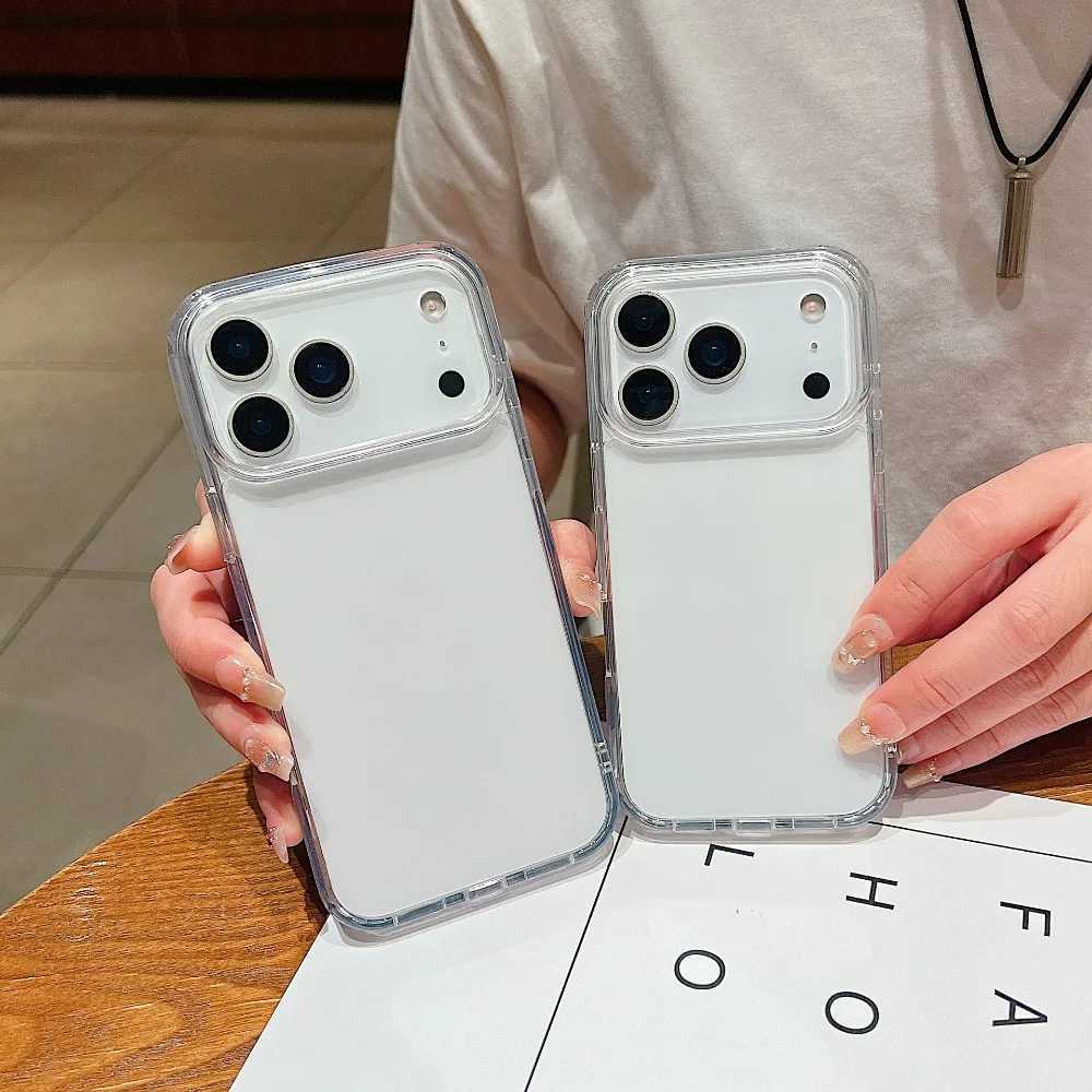 Luxury Ultra Thin Shockproof Case for IPhone 17/17AIR/17Pro/17 Pro Max Clear Hard Acrylic Phone Back Cover Shell J251202