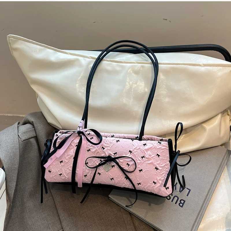 Womens shoulder bag bowtie womens bag fashion all kinds of casual cute small design shoulder crossbody bagT251115