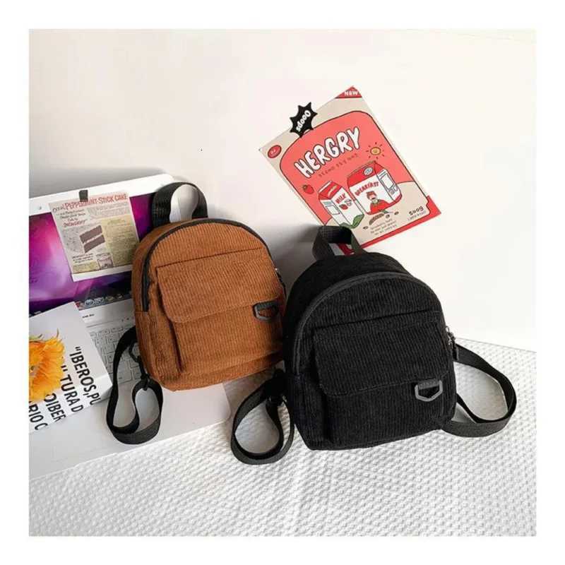 Makeup Bag Corduroy Bag Mini Backpack Ins Super Popular Cute Commuting Texture Student Versatile BackpackW251114