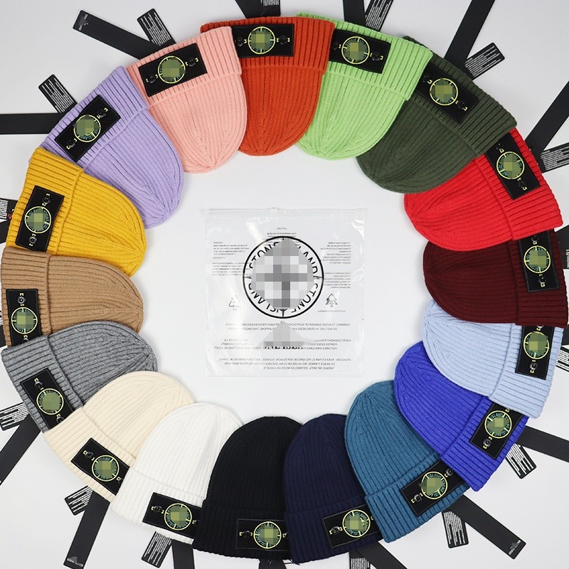 Stone Wholesales Winter Hats Resales Bonnet Beanie Rabbit Fleece Core-Spun Yarn Hat Mens Beanie Women Bonnet Skull Cap Designer Hats Ski Hat Outdoor Sports Hats