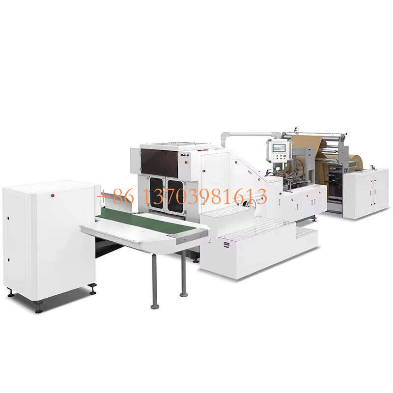 China Factory Fully Automatic Square Bottom Paper Bag Making Machine With Twisted Handle Online