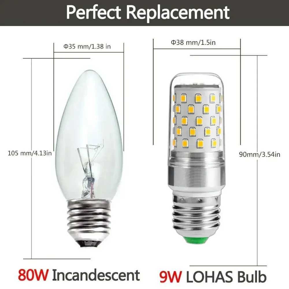 Melery E26 E27 LED Corn Light Bulbs 12W 9W Lamp 80W Incandescent 1000lm Warm White 2700K Edison Screw Candle Home Bedroom 3PCS C251115
