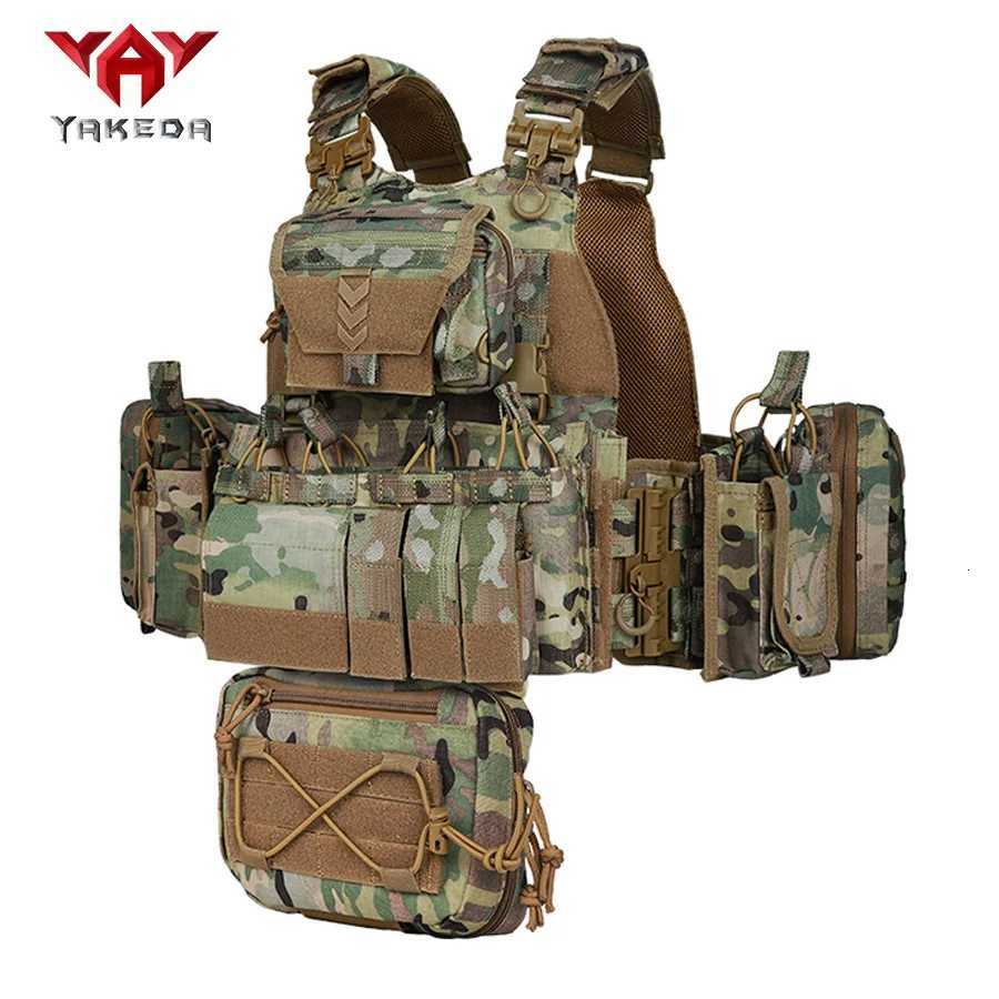 YAKEDA Camouflage Training Vest Outdoor CS Training Vest Multi-functional Vest XJ251114