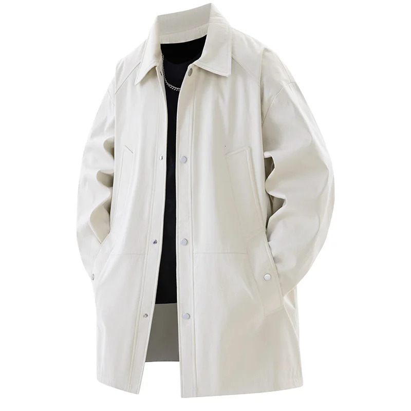 Mens long trench jacket large size 9XL 8XL 7XL 6XL collar casual jacket windproof summer/spring jacket 250415