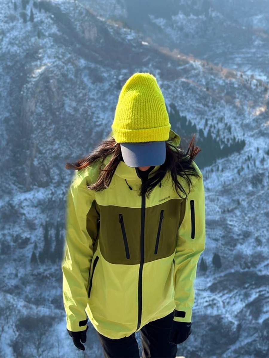 Mens Waterproof Fly Fishing Hiking Hood Jacket 3-layer Breathable Windproof Clothing Hardshell Coat 241209