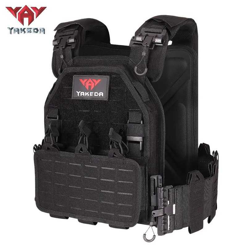 YAKEDA 6094 Combat Vest Outdoor Hunting Protective Shoulder Adjustable Air Flexible Board Carrier 1000D Outdoor Multi-Function XJ250730XJ251114