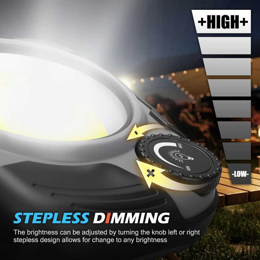 Built-in Battery Rechargeable Portable Lanterns With /Hook Multifunctional Outdoor Camping Emergency Working Flashlight M251115