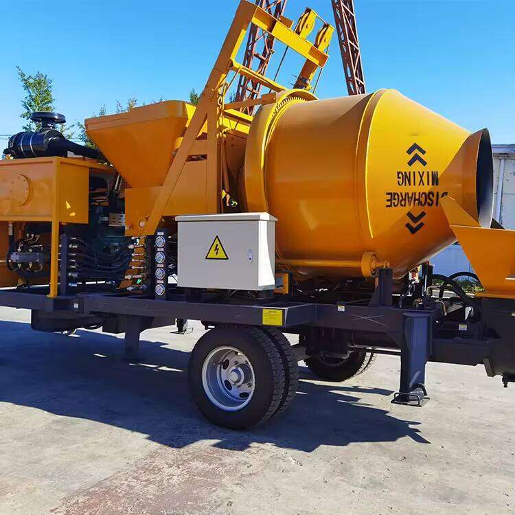 Low Price Concrete Mixer With Pump Truck Mounted Concrete Pump for Sale