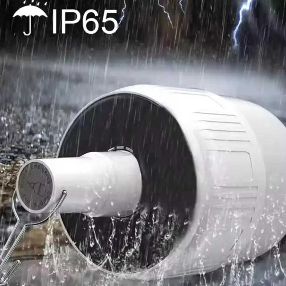 Camping Lantern Solar LED Light DC Fast Charging Portable Bulb 5Lighting Modes Tent Hanging Bulb for Outdoor Hiking Emergency M251115