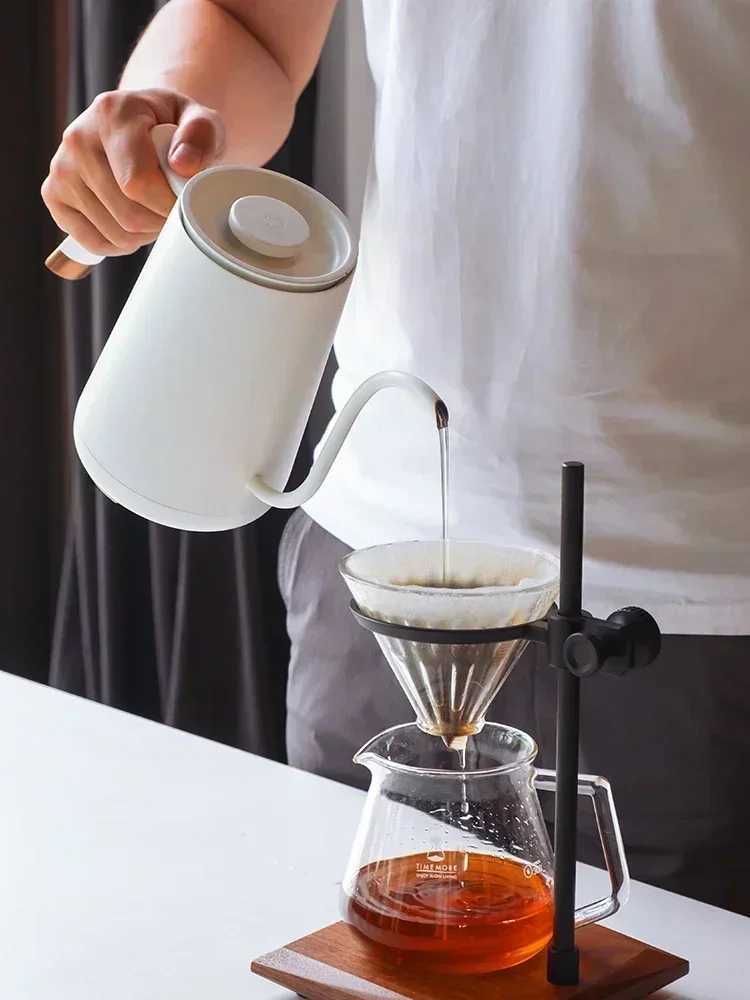 Timemore Fish Smart Electric Pour Over Kettle 600ml 220v Fine Mouth Temperature Control Customize Hand Brew Coffee Pot Gift Y251114