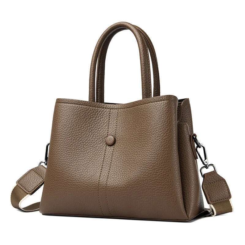 The New Wide-Strap Crossbody Bag In 2025, Fashionable Versatile Designer-Style Shoulder Bag, Is A Simple And Elegant Ladie